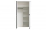 WARDROBE WHITE PINE 2 DOORS - CABINETS, SHELVES